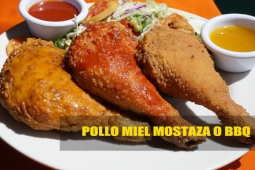 pollo miel mostaza o bbq